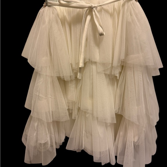 American princess Elegant Layered Dress with Floral Embroidery for girl size 10 - Picture 5 of 9